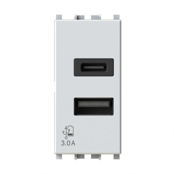 Utičnica USB CA 20W Vimar Arke bela 4B.V19B.USB.30 - EP2846437