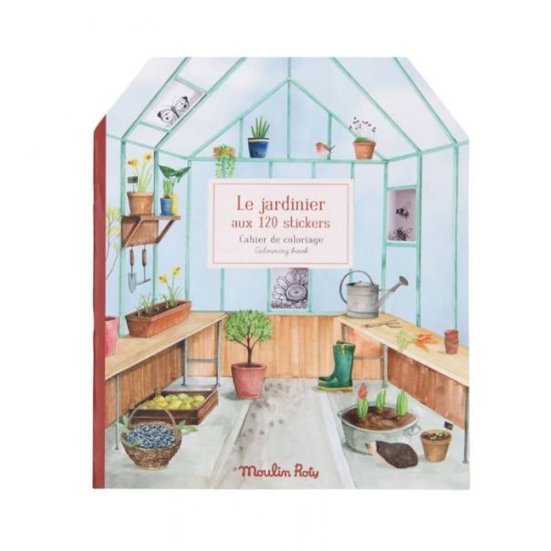 MOULIN ROTY Bojanka sa nalepnicama Bašta - Le jardin du moulin - 712604