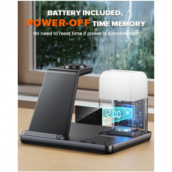 Desktop držač za mobilni telefon Z18 6u1 (wireless punjač za mobilni telefon, slušalice i Apple sm - EP2940483
