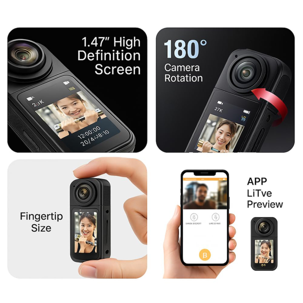 Mini kamera F3 32GB magnetic crna - EP2893919