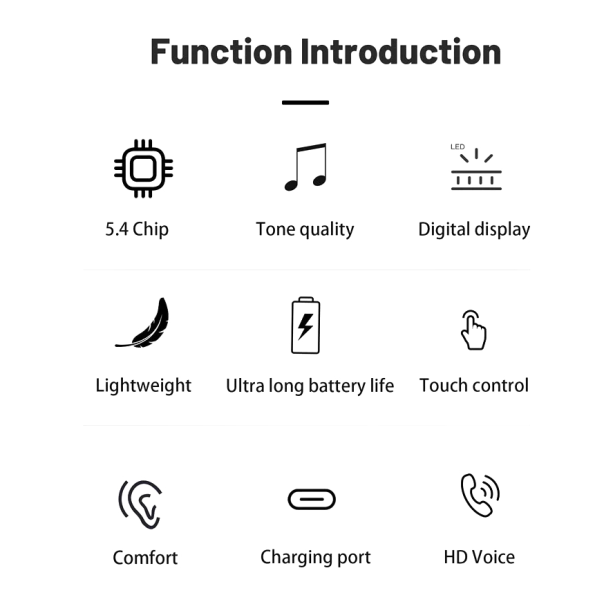 Bluetooth slušalice EL SK37 crne HQ - EP2938809