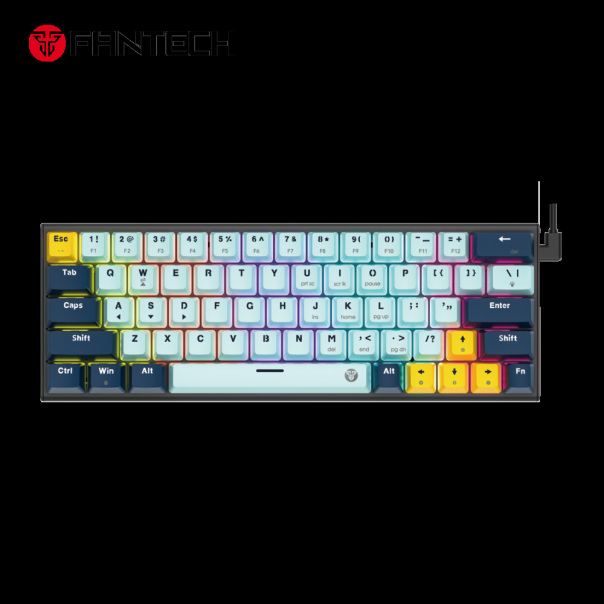 Tastatura mehanička Gaming Fantech MK874V2 RGB Atom 63 Mizu SkyBlue (taro switch) - EP2870902