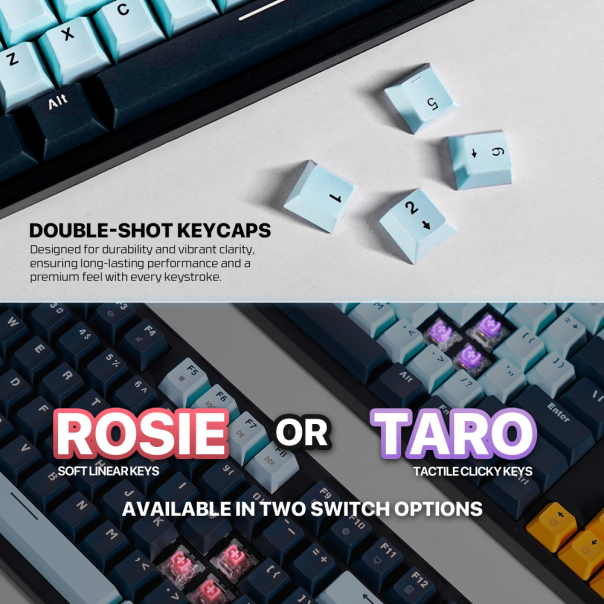 Tastatura mehanička Gaming Fantech MK874V2 RGB Atom 63 Mizu SkyBlue (taro switch) - EP2870902