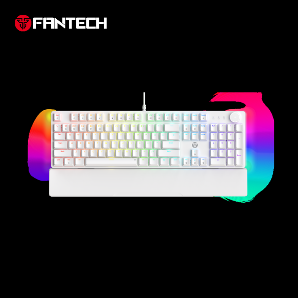 Tastatura mehanička Gaming Fantech MK894 RGB Maxpower II bela (speed grey switch) - EP2870914