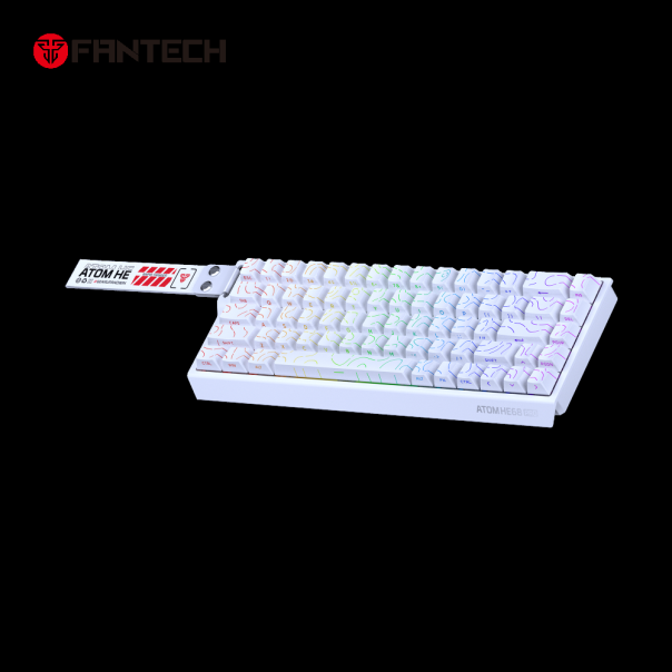 Tastatura Wired Magnetic Gaming Fantech MK922 Atom HE68 Pro Topo bela (emerald switch) - EP2870944