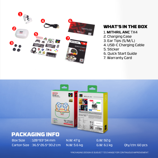 Bluetooth slušalice Fantech TX4 Mithril ANC Super Maxfit sive - EP2870947