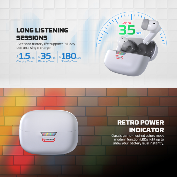 Bluetooth slušalice Fantech TX4 Mithril ANC Super Maxfit sive - EP2870947