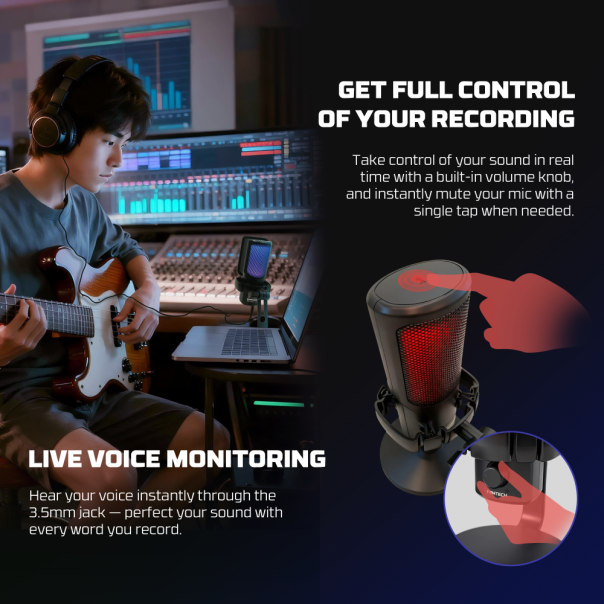 Mikrofon Wireless Fantech WMCX01 Leviosa Wave crni - EP2870881