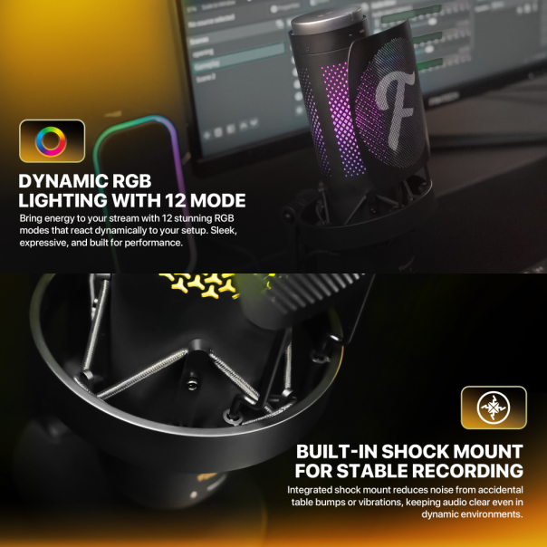 Microfon Wired Fantech UFM1 Sonara crni - EP2870872