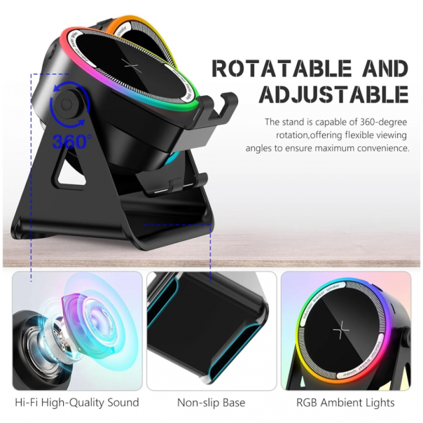 Bluetooth zvučnik JWD crni RGB - EP2942629