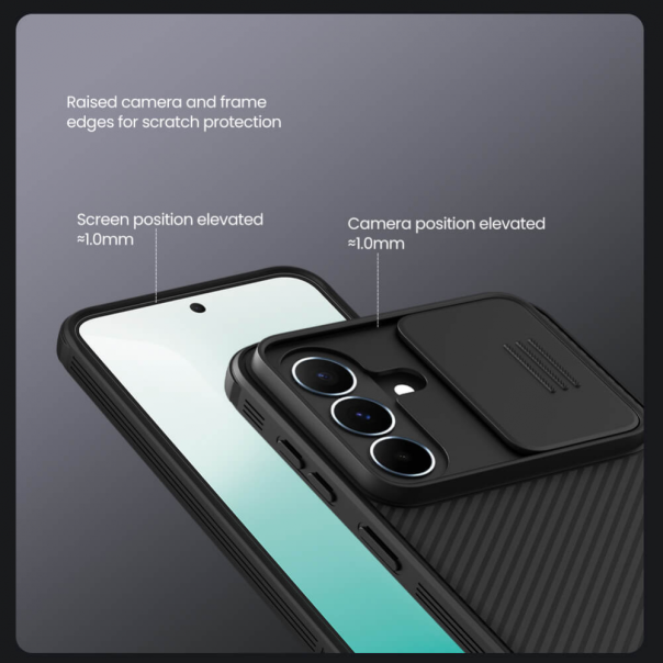 Maska za Samsung Galaxy A37 5G Nillkin CamShield Pro crna - EP2842015