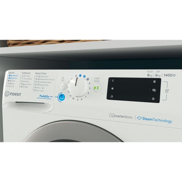 INDESIT Mašina za pranje i sušenje veša BDE 86436 WSV EE - 22595