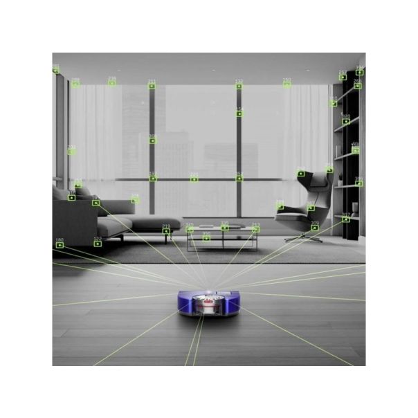 DYSON RB03 360 Vis Nav robot usisivač 304623 Vinca Blue/Nickel - 22598