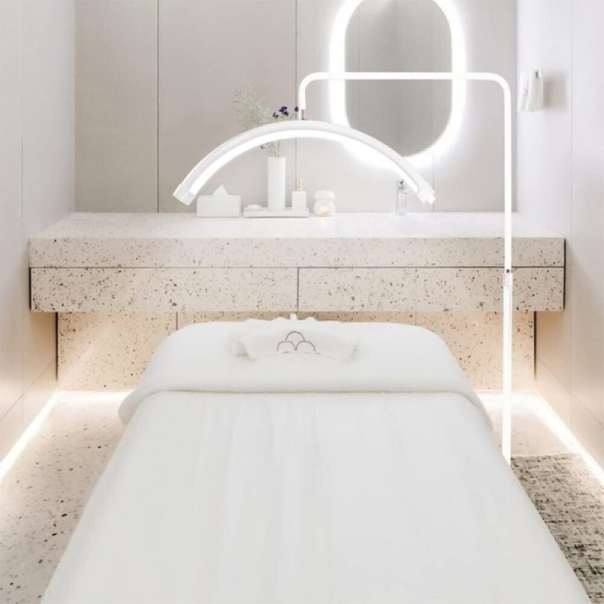 Podna LED lampa Half moon roze - EP2943800