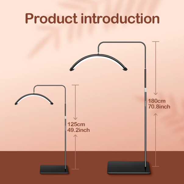 Podna LED lampa Half moon roze - EP2943800