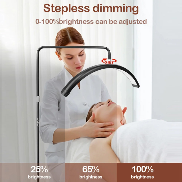 Podna LED lampa Half moon crna - EP2943794