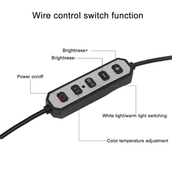 Podna LED lampa Half moon crna - EP2943794