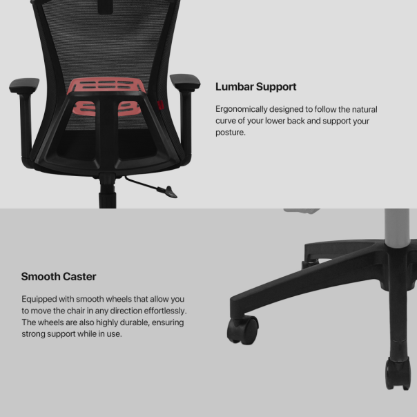 Stolica Office Fantech OC-A258SV2 siva - EP2934163
