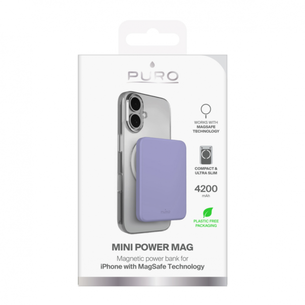 Power bank prenosiva baterija PURO Magsafe 4200mAh pink - EP2843589
