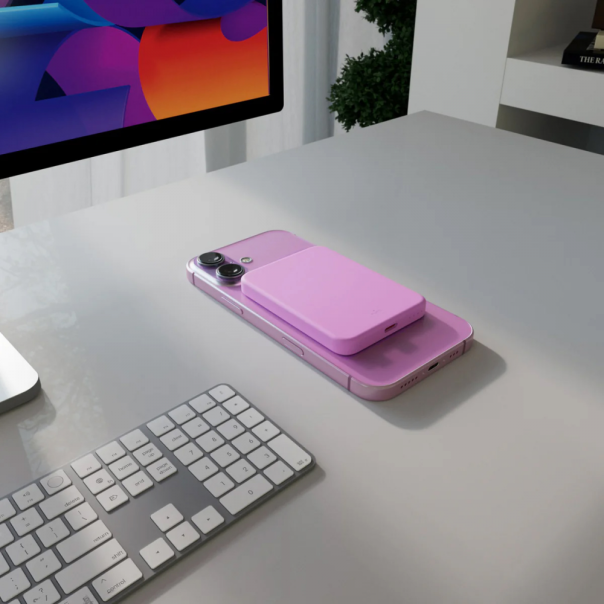 Power bank prenosiva baterija PURO Magsafe 4200mAh ljubičasta - EP2849258