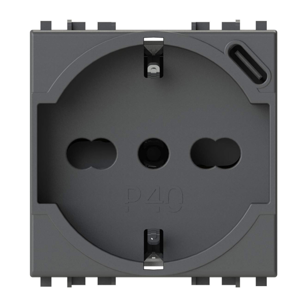 Utičnica P40 Vimar Arke crna 4B.V19.P40 - EP2843526