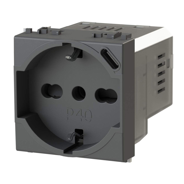 Utičnica P40 Vimar Arke crna 4B.V19.P40 - EP2843526