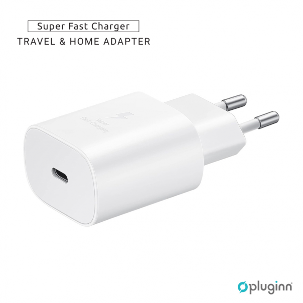 Kućni Punjač Pluginn AJ-25 KP-614C PD Fast 25W za Samsung beli CE - EP2871055
