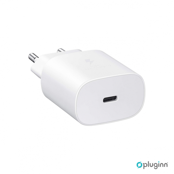 Kućni Punjač Pluginn AJ-25 KP-614C PD Fast 25W za Samsung sa PD Type C kablom CE beli - EP2870965