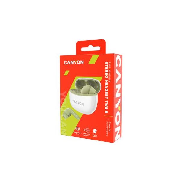 CANYON Bežične bubice TWS-5, zelena - 226672