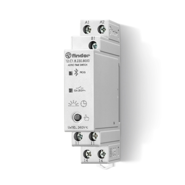 Digitalni nedeljni Astro tajmer, Bluetooth programiranje 1NO/10A, 230VAC, 12.C1.8.230.B000 - EP3044332