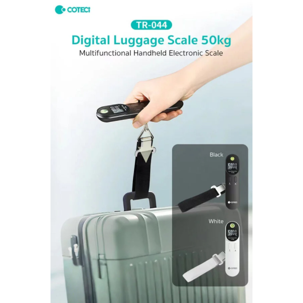 Digitalna vaga rucna za merenje prtljaga Coteci TR-044 crna - EP2946687
