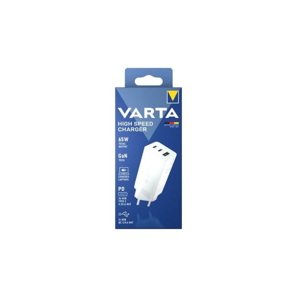 VARTA Brzi punjač za mobilni 65W, bela - 226858