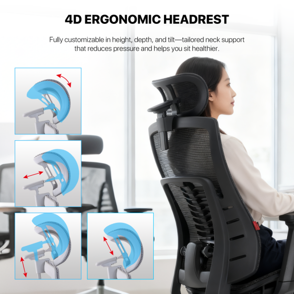 Stolica Office Fantech OC1 PRO Ergonomska siva - EP3034626