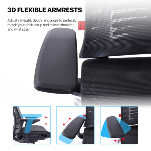 Stolica Office Fantech OC1 PRO Ergonomska siva - EP3034626