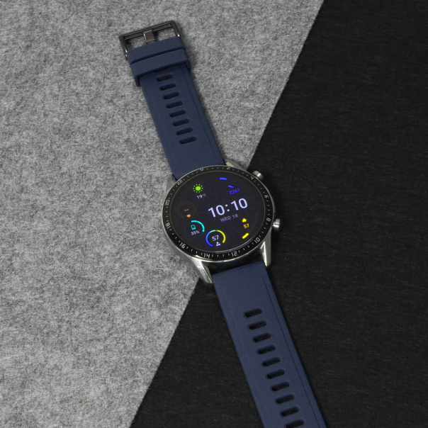 Narukvica trendy za smart watch 22mm teget crna kopca - EP3047544