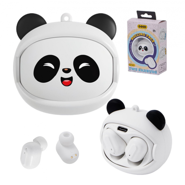 Bluetooth slušalice Panda bele - EP3125349