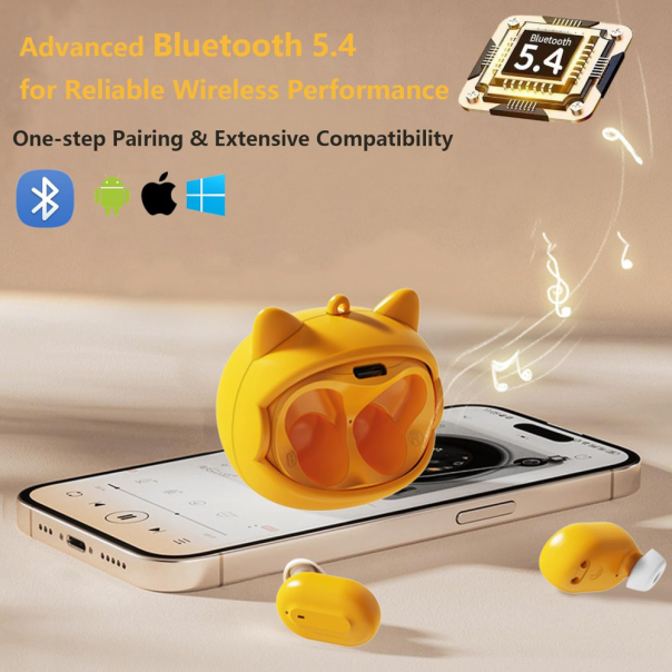 Bluetooth slušalice Cat zute - EP3124972