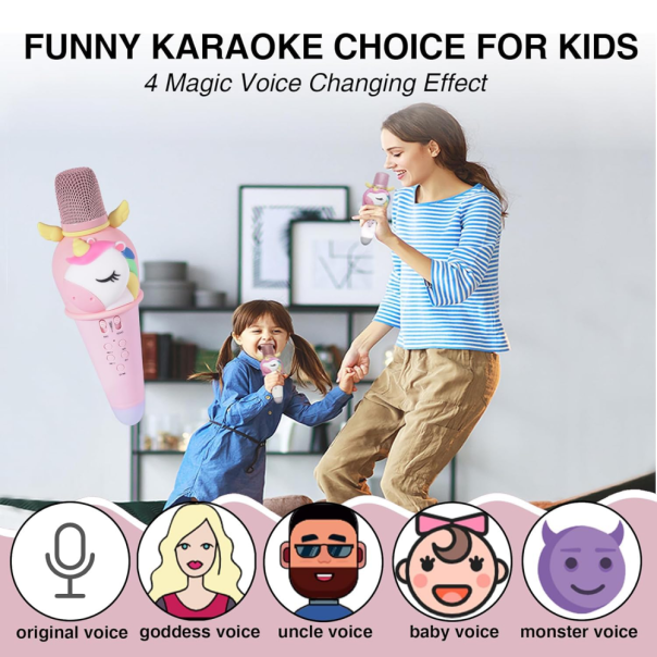 Bluetooth mikrofon Unicorn beli - EP3111500