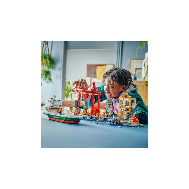 LEGO 60422 Morska luka sa teretnim brodom - 227555