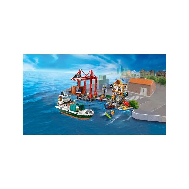 LEGO 60422 Morska luka sa teretnim brodom - 227555