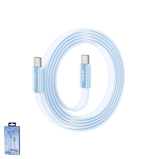 Data kabl REMAX Ultimate Series CB35 65W Ultra-Thin Fast Charging Type C na Type C 1.2m plavi - EP3127776