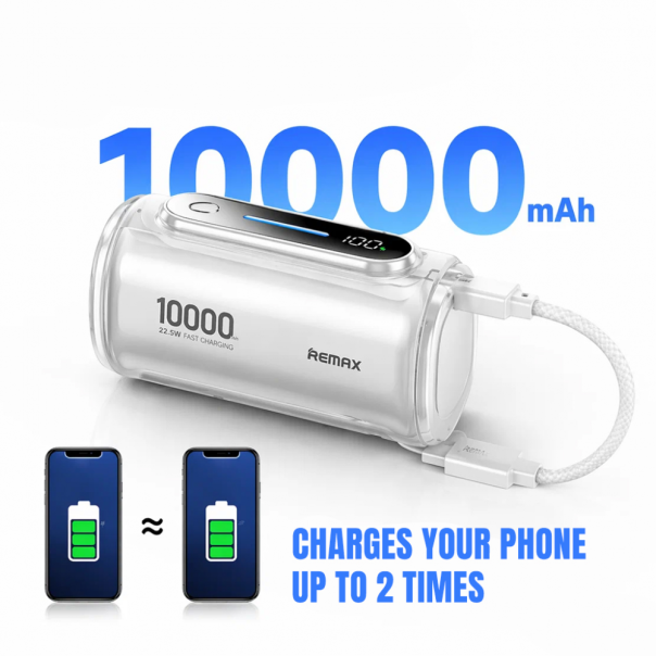Power bank prenosiva baterija REMAX PD 22.5W WP-117 10000mAh siva - EP3127806
