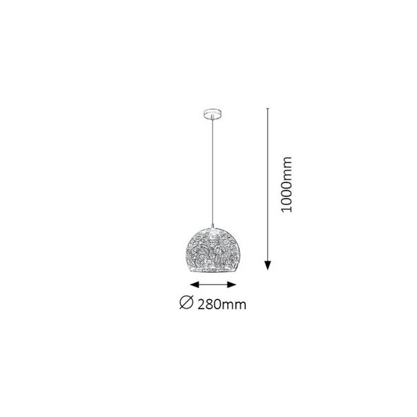 Rabalux Visilica Manorca E27 1x MAX 40W crna (2276) - 2276-1-1