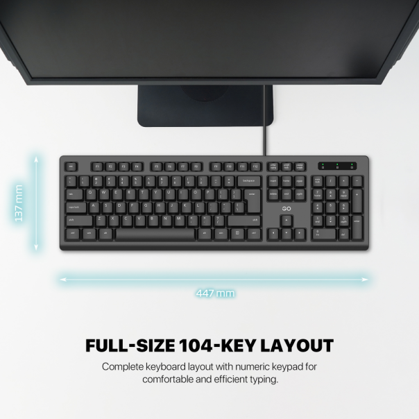 Combo miš i tastatura Fantech GO KM-101 crni - EP3148566