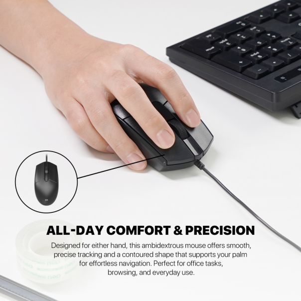 Combo miš i tastatura Fantech GO KM-101 crni - EP3148566