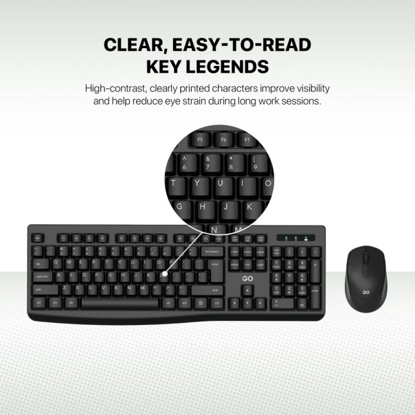 Combo miš tastatura wireless Fantech WK-900 GO crni - EP3148569