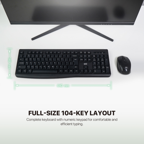 Combo miš tastatura wireless Fantech WK-900 GO crni - EP3148569