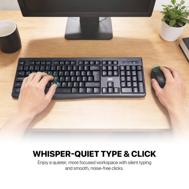 Combo miš tastatura wireless Fantech WK-900 GO crni - EP3148569