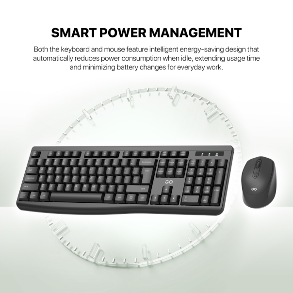 Combo miš tastatura wireless Fantech WK-900 GO crni - EP3148569