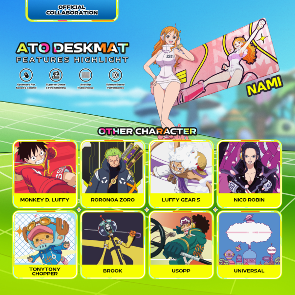 Podloga za miš Fantech Deskmat MP905 OP Ato ONE PIECE - NAMI - EP3148533